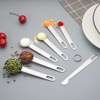YFWOOD Measuring Spoons, Set of 7 Flour Scale Spoons, Thin