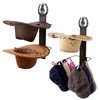 SCUNDA Cowboy Hat Rack for Wall, Rustic Western Hat Holder,