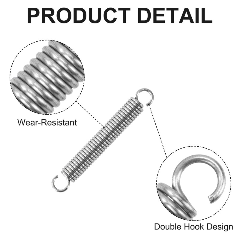 GUNGY Tension Springs with Hooks Stainless Steel Tension Spring 35