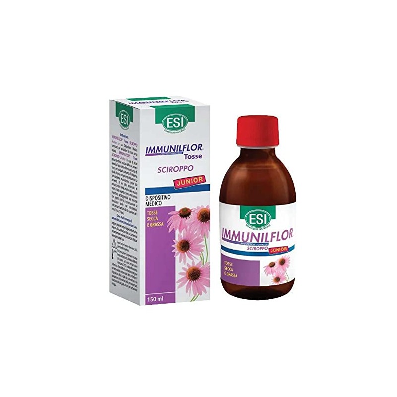 ESI - Immuniflor Tosse Junior, Sciroppo Balsamico con Propoli, Idrata