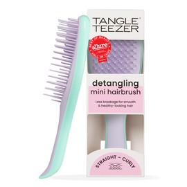 Tangle Teezer Ultimate Detangler Mini Hair Brush, Wisteria Leaf  Travel-size brush with patented two-tier teeth on-the-go detangling for straight to  