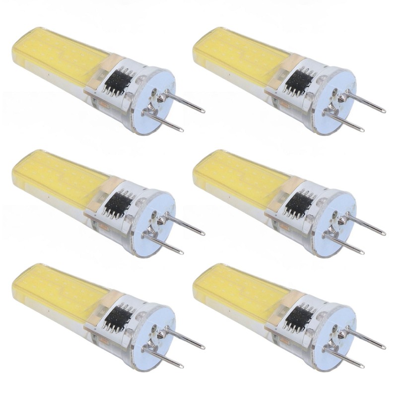 6Pcs G8 LED Bulb 5W Dimmable 2508 COB Energy Saving
