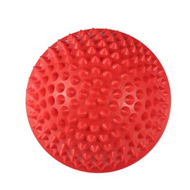 Half Round PVC Massage Ball Yoga Balls Fitness Exercise Gym Massager, 5 Colors Body Rolling Pods Spiky Foot Wakers Balance Dome Yoga Balls Fitness Exercise Gym Massager(red)
