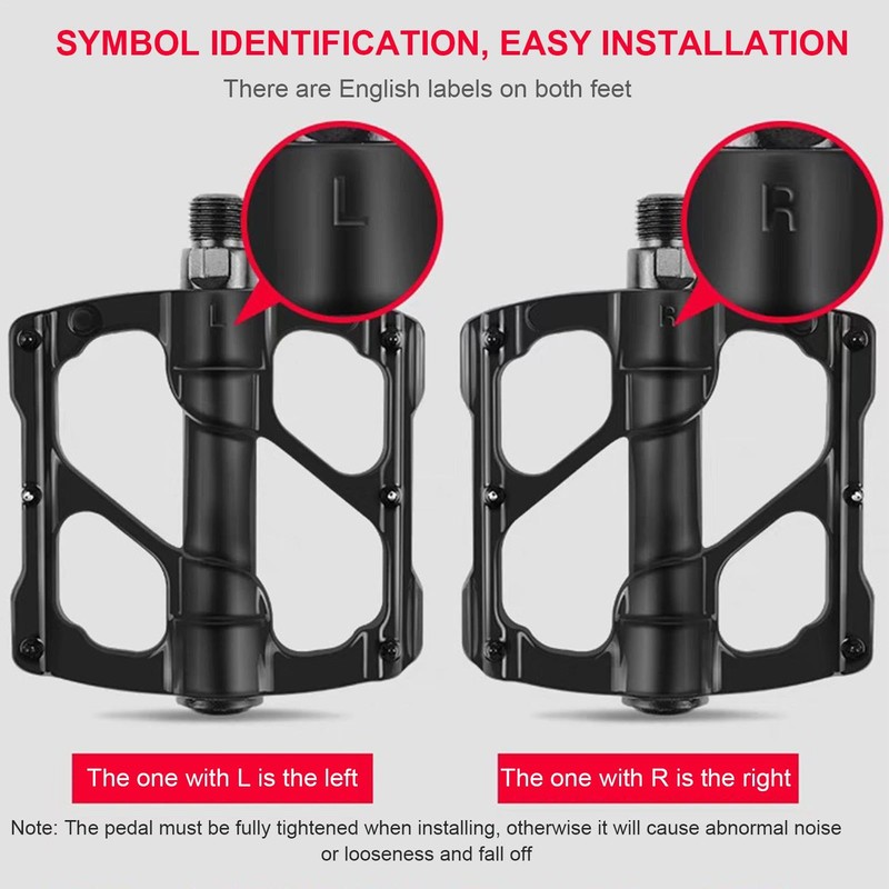 Bikes Pedals - Mountain Bikes Pedals Flat - Dustproof Aluminum