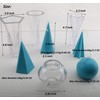 MILIVIXAY 4pcs Candle Molds Set-Plastic Candle Making Kit-DIY Candle Making
