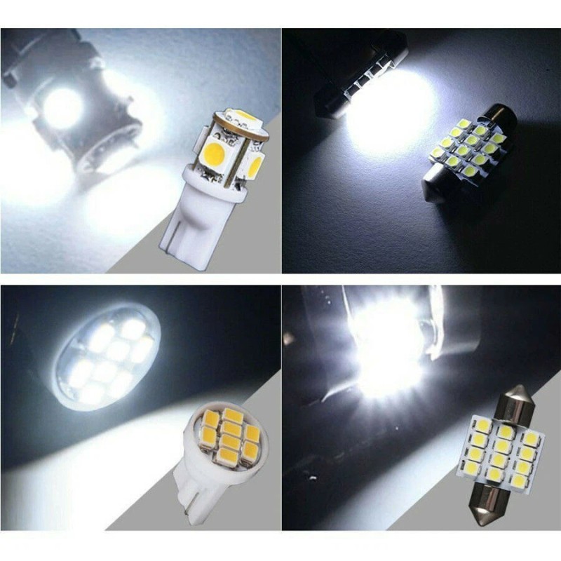 SHENKENUO 14pcs Bright White Bulb For Lexus LS400 1995-2000 LED