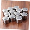 Alipis Magnetic Spice Tins Lid Seasoning Storage Holders for Fridge