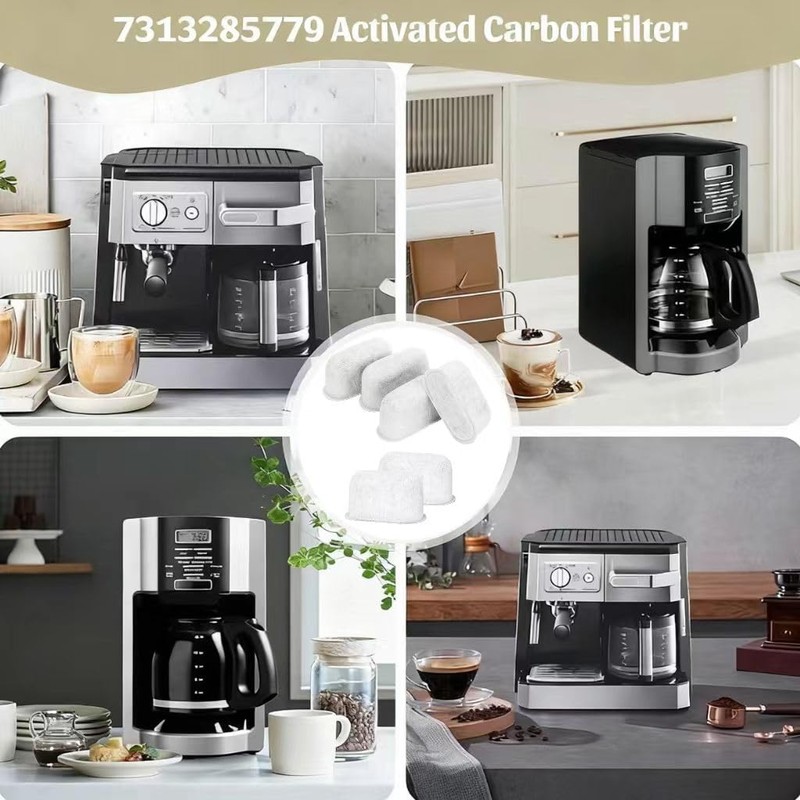 7313285779 Coffee Filter Replacement For Delonghi Espresso Machines, Carbon Filters