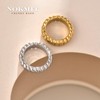 NOKMIT 14K Silver Tone Statement Rings for Women Dainty Cute