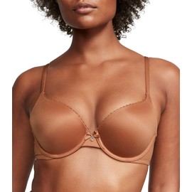 Victoria's Secret Perfect Shape Push Up Bra, Full Coverage, Padded, Smooth, Bras for Women, Body by Victoria Collection, Caramel (32C)