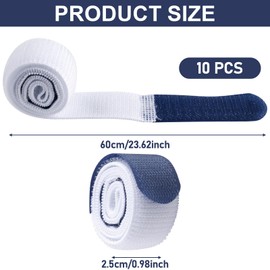 Pack of 10 Catheter Strap, Urine Bag Holder, Catheter Leg Bag Holder, Fixing Straps for Catheter, Catheter Attachment Strap, Leg Adjustable Attachment Strap for Catheter Urine Bag Hose