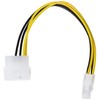 Akyga AK-CA-12 Molex Male to P4 4-Pin Female Adapter Cable
