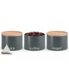 EHC Tea, Coffee, Sugar, Canister Set, Set of 3 Stackable