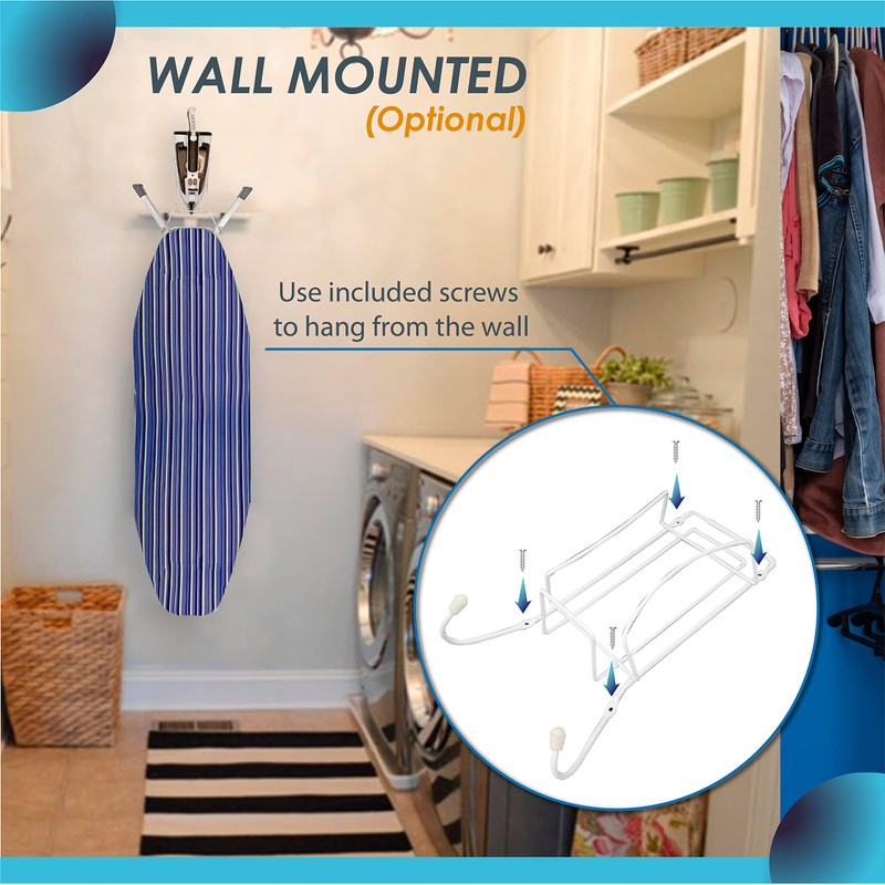 Over The Door Iron Board Caddy - Iron and Ironing