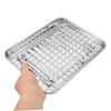 Alipis Stainless Steel Baking Pan Set Racks Roasting Baking Oil-draining