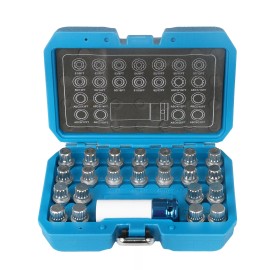 MRCARTOOL 23pcs Wheel Lock Nuts Removal Kit Compatible with VW Volkswagen 1/2inch Adapter