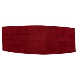 ZUKIY Men's Formal Satin Adjustable Cummerbund - Brown