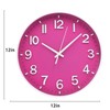 HZDHCLH Wall Clocks Battery Operated 12 inch Silent Non Ticking