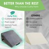 Cushy Form Wedge Pillows for Sleeping - Multipurpose Memory Foam