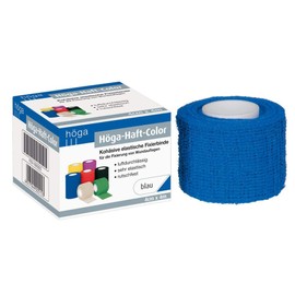 H?ga H?ga-Haft-Color blau 4 cm x 4 m gedehnt, koh?sive (selbsthaftende) elastische Fixierbinde (1 St1ck)