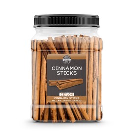 BIRCH & MEADOW Palitos De Canela De Ceilán De Abedul Y Prado, 14.4 Oz, Canela Verdadera, Palitos Enteros