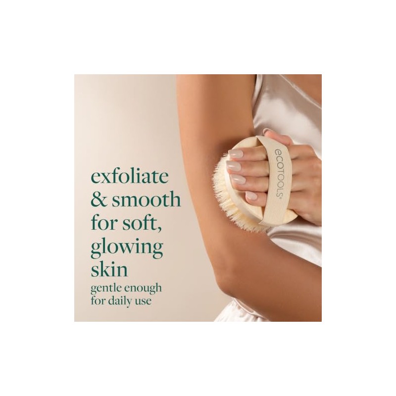 EcoTools, Dry Body Brush, Cepillo Ecológico para Exfoliar, Cepillos Corporales