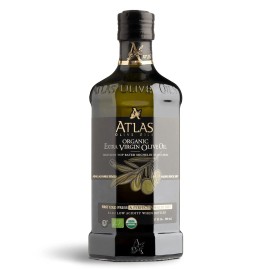 Atlas Organic Cold Pressed Moroccan Extra Virgin Olive Oil, Polyphenol Rich, NEW - Atlas Organic Cold Pressed Moroccan Extra Virgin, 25.5