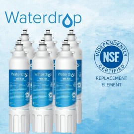 Waterdrop Refrigerator Water Filter, Replacement for LG® LT800P®, Pack of 6