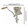 Macoll Molino Manual Reforzado Granos Semillas Cereales #500 Almet