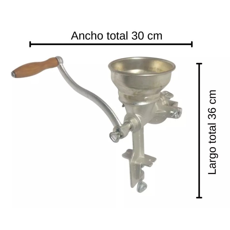 Macoll Molino Manual Reforzado Granos Semillas Cereales #500 Almet