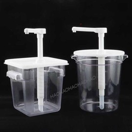 업소용 소스 펌프 4L 레스토랑 디스펜서 펌프통 펌핑 스텐 [[일반] 6리터/원통 20ml] Commercial Sauce Pump 4L Restaurant Dispenser Pump Can Pumping Stainless Steel [[Standard] 6 Liters/Cylinder 20ml]