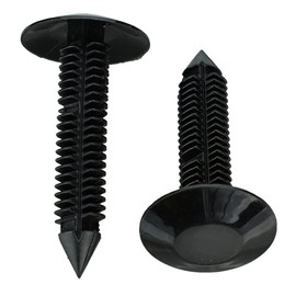 Sherco-Auto Black Nylon Hood Seal Clip Retainers - 5/16" Hole - 1 7/16" Stem - 3/4" Head - 25 Pack