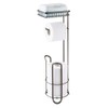 mDesign Toilet Roll Holder - Free Standing - No Drilling