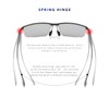 YUELUQU Sports Glasses Polarised Sunglasses for Outdoor Metal Frame UV400