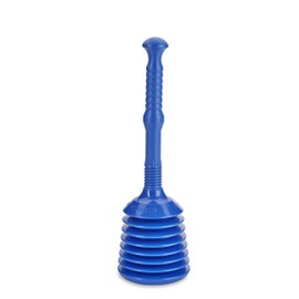 TURBO PRODUKTE Turbo Stampfer Blau - Pömpel rohrfrei - Saugglocke für Toilette, Waschbecken, Dusche uvm. - maximale Saugkraft - 5-faches Ansaugvolumen