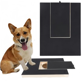 Dog Nail Scratch Board,Dog Scratch Pad with Treat Box,Dog Nail File Toy, Multi-Functional Trimming Tool,Alternative to Dog Nail Clippers and Dog Nail Grinders