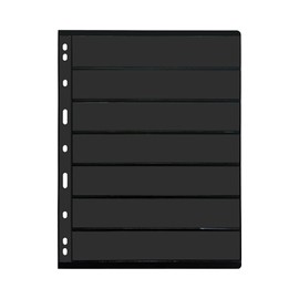 20 Sheet Stamp Pages, 7 Pockets Pages for Stamp Collectors, 9-Hole Standard Page Fit Stamp Album Binder, Professional Pack