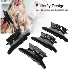Juego de 12 pinzas para el pelo con diseño de mariposa negra, accesorios para peluquería antideslizantes para mujeres, pinzas para sección de pelo, pinzas para peluquería