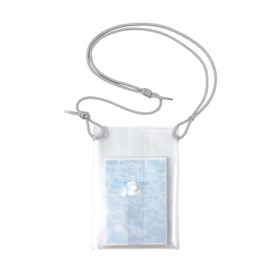 aso sg-cb330-p Shoulder Bag, Sugata Convenience Shoulder, Book Pouch, Made in Japan, Water Resistant, Books, PVC, Clear, Sugata, Smartphone Shoulder, Smartphone Pouch, Sacoche, Cross-body, Women's