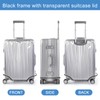 24 inch Clear Luggage Cover for Suitcase Tsa Approved Thicken