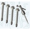 Pack of 20 Self-Drilling Stainless Steel Screws Bolts with Hex