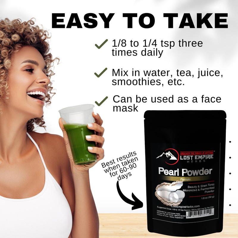 Lost Empire Herbs Pearl Powder Micronized & Fermented – Supplement