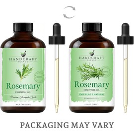 Handcraft Blends Rosemary Essential Oil – Extra Large 4 Fl Oz – 100% Pure & Natural Therapeutic Grade – Premium Quality for Diffuser, Aromatherapy, Hair Growth, Skin Care, and Relaxation
