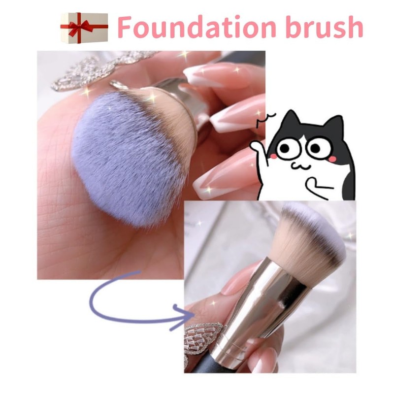 HIDOSNG Beauty Brushes, Foundation Brush, Concealer Brush, Concealer, Angled Under