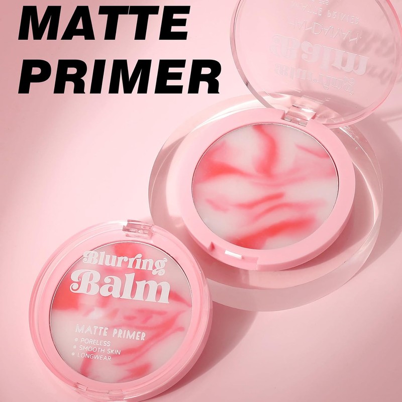 Bálsamo En Polvo Difuminador, Prebase De Maquillaje Translúcida Y Fijadora,
