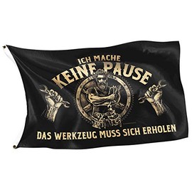 Gasoline Bandit Original Flag for the Workshop - Ich Mache Keine Pause [German Language
