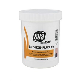 SÜA® - Bronze Brazing Flux Powder - 8 Ounces Jar.