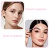 10PCS Sparkling Handle Eyelash Brush in Test Tube Packaging, Lash