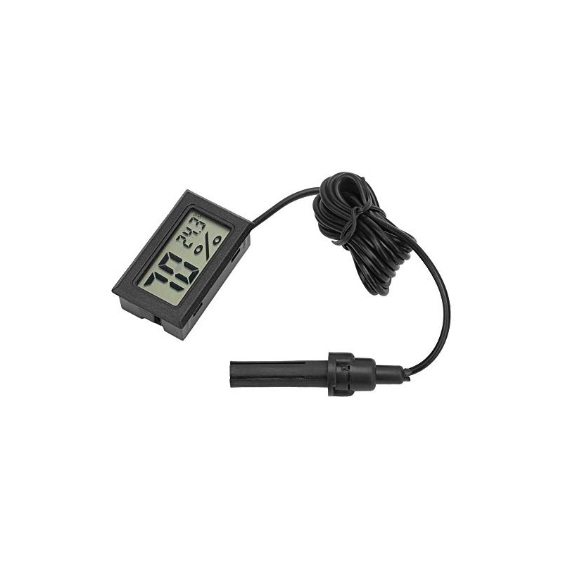 Termómetro Digital Higrómetro con Sonda de 1.5m LCD de Alta