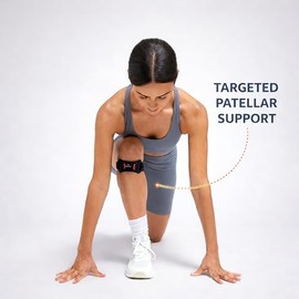 Orliman Patellar Knee Strap – Adjustable Compression Knee Support Brace for Patellar Tendonitis, Jumper’s Knee & Running Pain Relief – Infrapatellar Knee Band (One Size, 2, Unit)